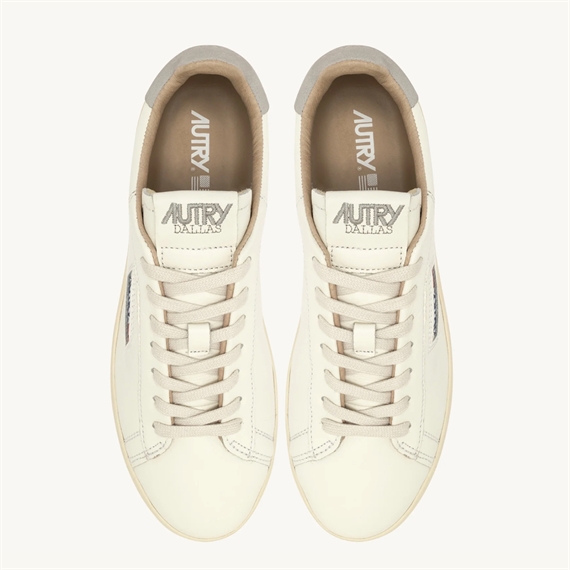 Autry Dallas Low Sneakers, White/Grey